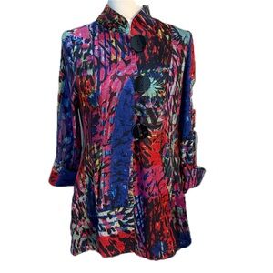 I.C. by Connie K abstract print jacket Women’s Size Small NWT